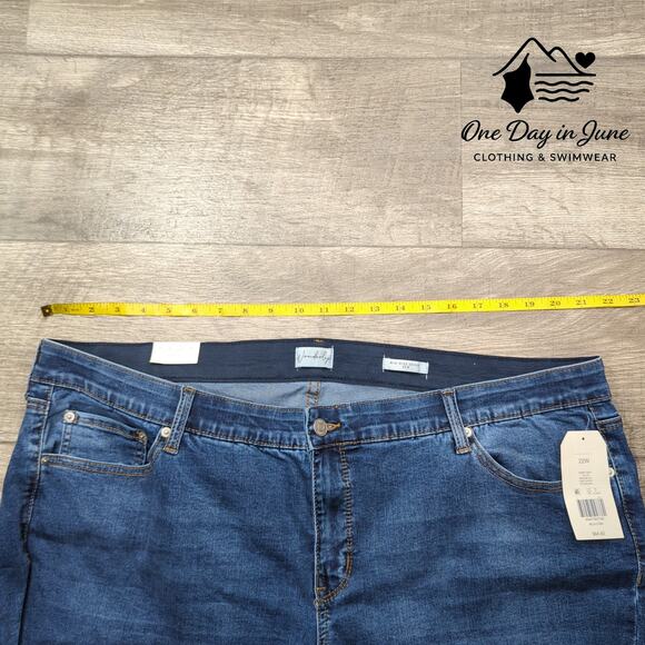 Wonderly Plus Size Mid Rise Skinny Jeans Size 22W - Picture 3 of 6